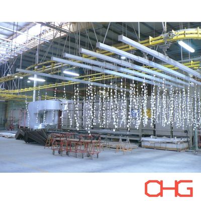 Dòng sản xuất sơn bột điện tĩnh tự động cho hồ sơ nhôm Phương pháp sản xuất tiên tiến