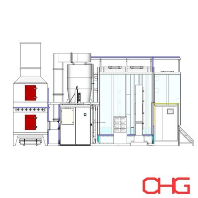 Giá tốt. Đơn vị điều khiển PLC tùy biến Dầu bột phủ dây chuyền sản xuất Dầu chứa trực tuyến