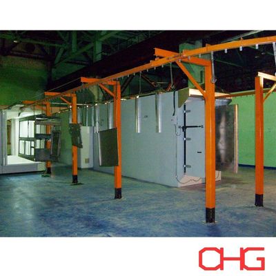 Giá tốt. Powder Coating Production Line with Manual Spray Guns and After-sales Service Guide Equipment Installation trực tuyến