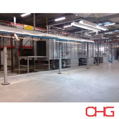 Giá tốt. Bộ phủ bột tự động có thể tùy chỉnh Phòng xử lý trước Hệ thống phun nước rửa điện trực tuyến