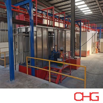 Giá tốt. Dây chuyền sản xuất sơn tĩnh điện nhôm định hình tùy chỉnh với hệ thống băng tải tự động và loại phương pháp trực tuyến