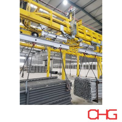 Giá tốt. Dây chuyền sơn ướt các bộ phận kết cấu với điều khiển PLC và hệ thống băng tải tùy chỉnh trực tuyến