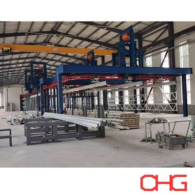 Giá tốt. Đường dây sản xuất lớp phủ bột hệ thống vận chuyển tùy chỉnh cho các bộ phận cấu trúc kim loại và đơn vị điều khiển PLC trực tuyến