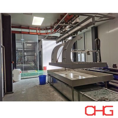 Bộ phận máy móc hạng nặng Thiết bị dây chuyền sản xuất phun sơn ướt dạng lỏng với bộ điều khiển PLC