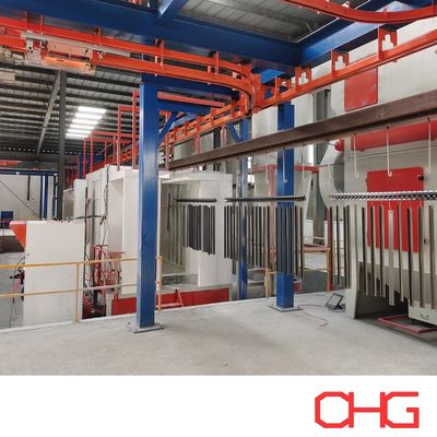 Giá tốt. Thiết bị dây chuyền sơn tĩnh điện có hệ thống băng tải cho thanh nhôm trực tuyến