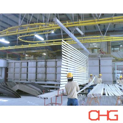 Dòng sản xuất lớp phủ bột tự động chuyên nghiệp cho hồ sơ nhôm