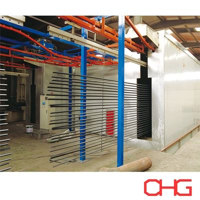 Đường phủ bột tùy chỉnh tự động cho hồ sơ nhôm Công nghệ tiên tiến