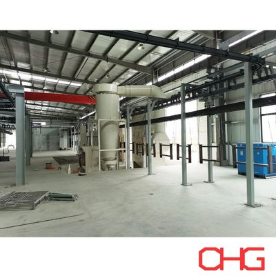 Dải bột phủ dây chuyền sản xuất hệ thống phủ tùy chỉnh cho các bộ phận kim loại