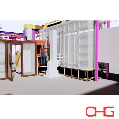 Chuyên gia của dây chuyền sơn bột điện tĩnh tự động với thiết bị phun phần cứng bền