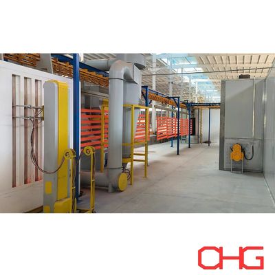 Đường phủ bột chất nền kim loại với hệ thống vận chuyển miễn phí năng lượng