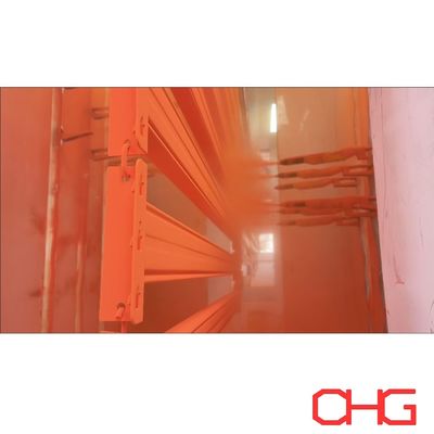 Đường phủ bột tự động tùy chỉnh cho kệ kim loại với hệ thống vận chuyển ổn định và hệ thống bảo hiểm hoàn chỉnh