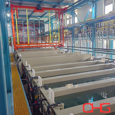 Dòng phủ E liên tục với bể anodizing công suất lớn và quá trình xử lý trước nhiều giai đoạn